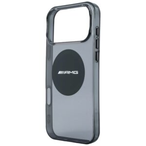 Dėklas AMG IML Transparent Bicolor Block MagSafe, skirtas iPhone 18 Pro Max / 17 Pro Max, juodas - Image 6