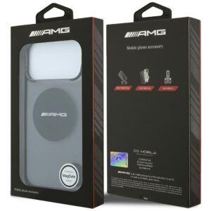 Dėklas AMG IML Transparent Bicolor Block MagSafe, skirtas iPhone 18 Pro Max / 17 Pro Max, juodas - Image 8