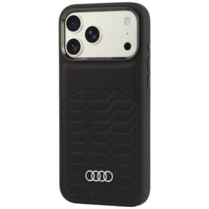 Dėklas Audi GT iš dirbtinės odos su MagSafe, skirtas iPhone 18 Pro Max / 17 Pro Max, juodas - Image 3