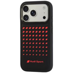 Dėklas Audi Sport Synthetic Leather MagSafe, skirtas iPhone 18 Pro / 17 Pro, juodas - Image 3