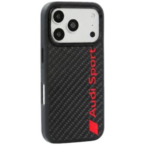 Dėklas Audi R8 Carbon Fiber MagSafe, skirtas iPhone 18 Pro / 17 Pro, juodas - Image 3