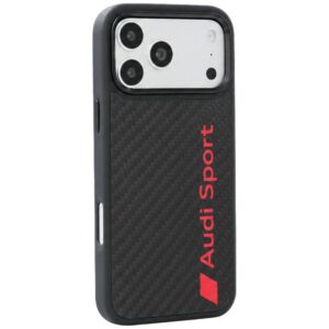 Dėklas Audi R8 Carbon Fiber MagSafe, skirtas iPhone 18 Pro Max / 17 Pro Max, juodas - Image 3