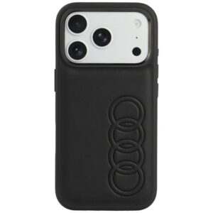 Dėklas Audi TT iš dirbtinės odos su MagSafe, skirtas iPhone 18 Pro / 17 Pro, juodas