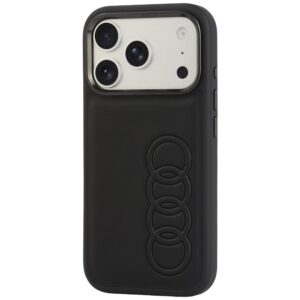 Dėklas Audi TT iš dirbtinės odos su MagSafe, skirtas iPhone 18 Pro / 17 Pro, juodas - Image 3