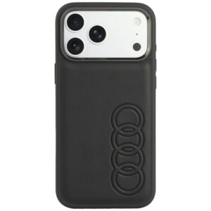Dėklas Audi TT iš dirbtinės odos su MagSafe, skirtas iPhone 18 Pro Max / 17 Pro Max, juodas