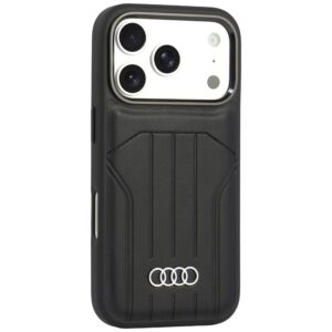 Audi sintetinės odos dėklas MagSafe, skirtas iPhone 18 Pro / 17 Pro, juodas - Image 2