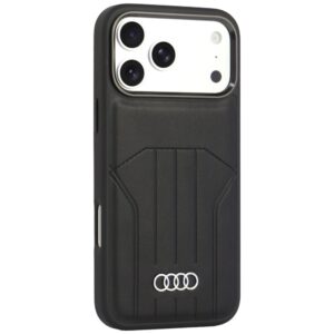 Audi sintetinės odos dėklas MagSafe, skirtas iPhone 18 Pro Max / 17 Pro Max, juodas - Image 2