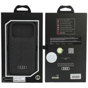 Audi odinis dėklas MagSafe, skirtas iPhone 18 Pro / 17 Pro, juodas - Image 5
