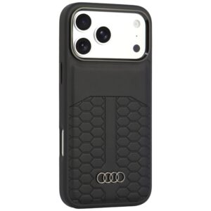 Odinis dėklas Audi Leather Case MagSafe, skirtas iPhone 18 Pro Max / 17 Pro Max, juodas - Image 2