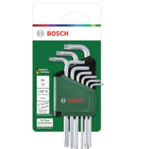 BOSCH TORX raktų rinkinys 9 vnt.
