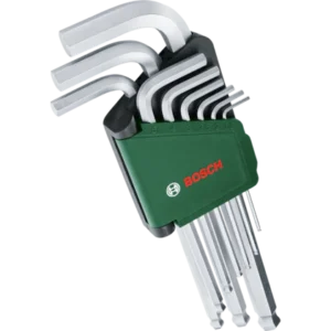 BOSCH ŠEŠIAKAMPIS RAKTŲ RINKINYS 9 DALIŲ - Image 1