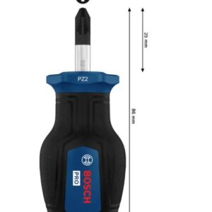 BOSCH ATSUKTUVAS TRUMPAS PZ2 x 25mm /PRO