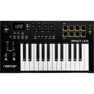 Nektar Impact LX 25 mkIII - MIDI klaviatūra 25 raktai USB, juoda