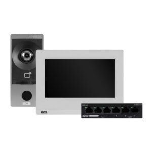 BCS BCS-P-VIS02 vaizdo telefonspynės sistema 2 MP 17,8 cm (7") Balta