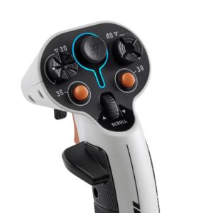 Thrustmaster Sol-R 1 Flightstick Juoda, Balta USB Orlaivio vairalazdė Analoginis / skaitmeninis PC - Image 2