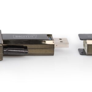 Digitus DA-70156 kabelių lizdinio / kištukinio jungčių tipo keitiklis USB 2.0 D-Sub 9 Male Juoda - Image 2