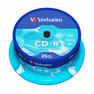 Verbatim 43432 CD-R 700MB 52X Extra Protection Surface diskai (25 vnt pakuotėje)