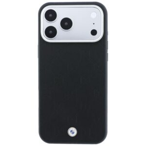 BMW Sign Deboss Quilted Metal Logo MagSafe dėklas, skirtas iPhone 18 Pro / 17 Pro, juodas - Image 3