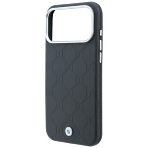 BMW Sign Deboss Quilted Metal Logo MagSafe dėklas, skirtas iPhone 18 Pro Max / 17 Pro Max – antracito spalvos - Image 6