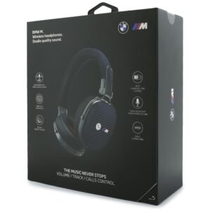 Ausinės BMW Carbon Metal Parts and Logos Bluetooth ENC tamsiai mėlynos - Image 6