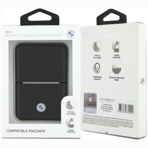 Piniginė BMW Carbon Metal Logos MagSafe juoda - Image 6