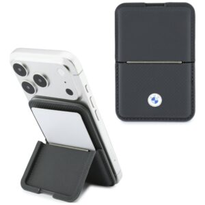 Piniginė BMW Carbon Metal Logos MagSafe antracito spalvos