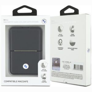 Piniginė BMW Carbon Metal Logos MagSafe antracito spalvos - Image 6