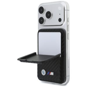 Piniginė BMW M Carbon Metal Logos MagSafe juoda - Image 2