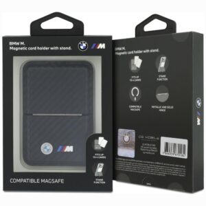 Piniginė BMW M Carbon Metal Logos MagSafe juoda - Image 6