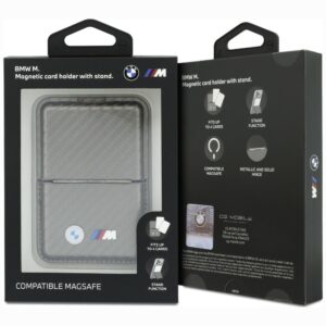 Piniginė BMW M Carbon Metal Logos MagSafe antracito spalvos - Image 6