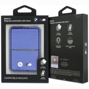 Piniginė BMW M Carbon Metal Logos MagSafe mėlyna - Image 6