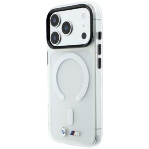 Dėklas BMW M IML Frosted Metal Logo & Trims MagSafe, skirtas iPhone 18 Pro / 17 Pro, skaidrus - Image 2
