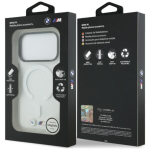Dėklas BMW M IML Frosted Metal Logo & Trims MagSafe, skirtas iPhone 18 Pro / 17 Pro, skaidrus - Image 8