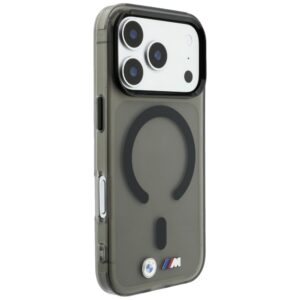 Dėklas BMW M IML Frosted Metal Logo & Trims MagSafe, skirtas iPhone 18 Pro / 17 Pro, juodas - Image 4
