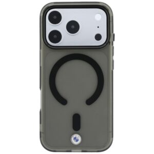 Dėklas BMW Sign Frosted IML & Metal Logo MagSafe, skirtas iPhone 18 Pro / 17 Pro, pilkas - Image 3