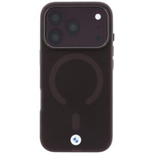 BMW Sign Frosted IML & MetaL Logo MagSafe dėklas, skirtas iPhone 18 Pro / 17 Pro, bordo spalvos - Image 3