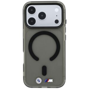 BMW M IML Frosted Metal Logo & Trims MagSafe dėklas, skirtas iPhone 18 Pro Max / 17 Pro Max, juodas - Image 3