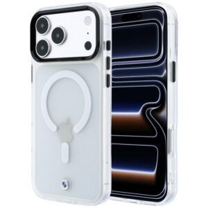 Dėklas BMW Sign Frosted IML & Metal Logo MagSafe, skirtas iPhone 18 Pro Max / 17 Pro Max, skaidrus