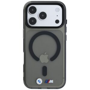 Dėklas BMW M IML Glossy Metal Logo & Trims MagSafe, skirtas iPhone 18 Pro Max / 17 Pro Max, juodas - Image 3