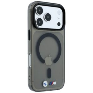 Dėklas BMW M IML Glossy Metal Logo & Trims MagSafe, skirtas iPhone 18 Pro Max / 17 Pro Max, juodas - Image 4