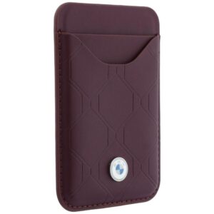 BMW Quilted Pattern Metal Logo dėklas + piniginės rinkinys, skirtas iPhone 18 Pro / 17 Pro, bordo spalvos - Image 10