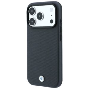 BMW Kevlar Metal Logo MagSafe dėklas, skirtas iPhone 18 Pro / 17 Pro, antracito spalvos - Image 2
