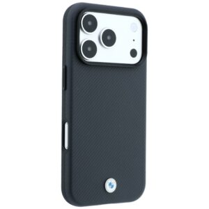 BMW Kevlar Metal Logo MagSafe dėklas, skirtas iPhone 18 Pro / 17 Pro, antracito spalvos - Image 4