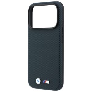 BMW M Quadrille Kevlar metalinis logotipas MagSafe dėklas, skirtas iPhone 18 Pro Max / 17 Pro Max, tamsiai mėlynas - Image 6