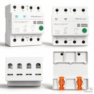 Qoltec 50976 Trifazė 63A relė DIN bėgeliui | 3P+N | Laikmatis | WiFi | Tuya | Išmanusis gyvenimas | Amazon Alexa | 4P - Image 3