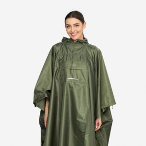 VIKING Vesper suaugusiųjų lietpalčio pončas  žali UNI kuprinė - Image 1