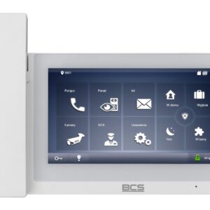 BCS BCS-MON7500W-S vaizdo telefonspynės sistema 17,8 cm (7") Balta