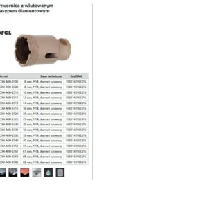 DEIMANTINĖ KARŪNA M14 6mm /LITUOTAS DEIMANTAS