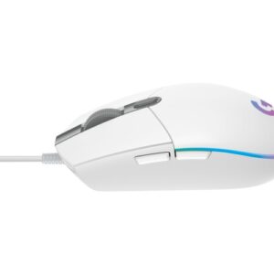 Logitech G203 Lightsync Laidinė žaidimų pelė USB-A 8000 DPI, Balta - Image 2