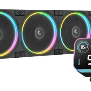DeepCool LQ360 ULTRA ARGB Procesorius Aušinimo skysčiu rinkinys 12 cm Juoda